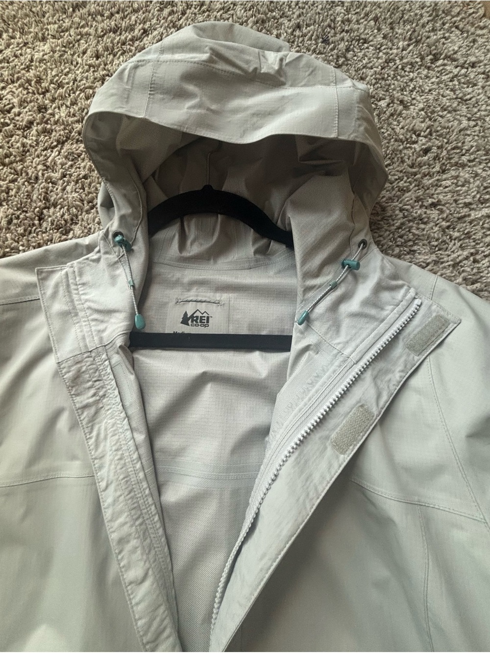 Women Lightweight Hooded Rain Jacket REI be the walking umbrella - Picture 2 of 12
